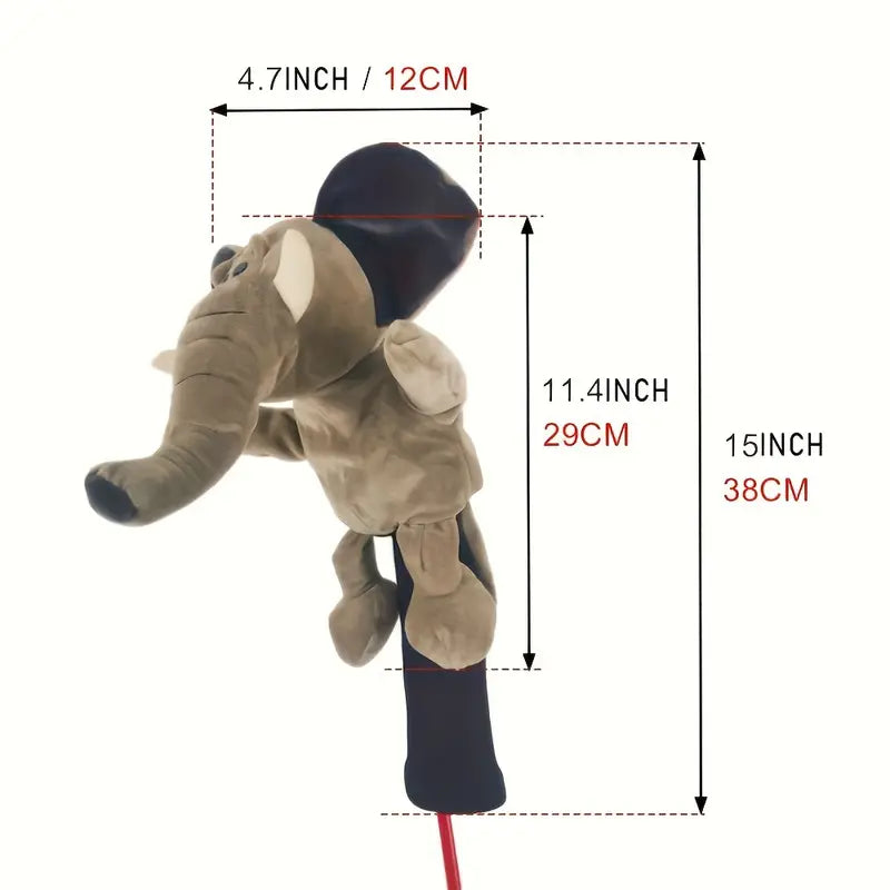 1pc Golf Club Head Covers, Novelty Realistic Animal Headcover Golf Club Protector Gifts For Men Women, Golf Accessories