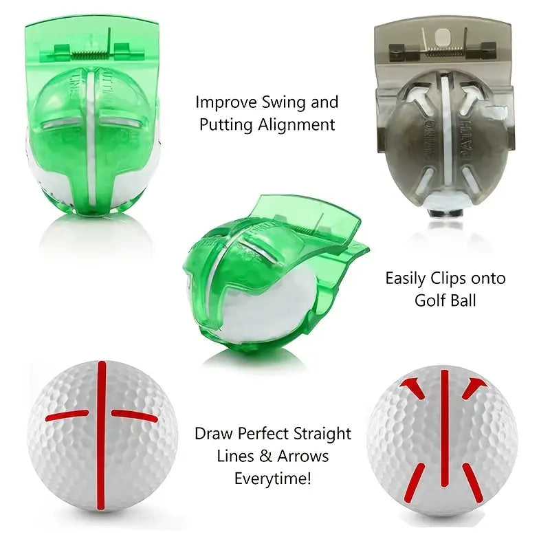 1 pc Perfect Your Putting with Golf Ball Line Liner - Accurately Mark Your Ball for Improved Alignment and Precision