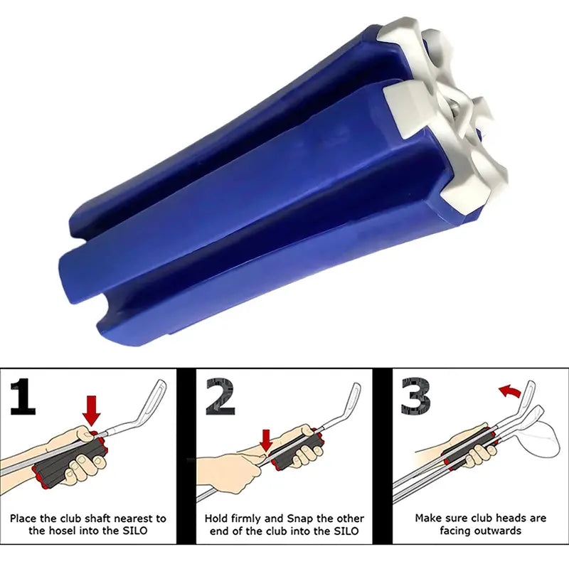 Portable Golf Club Retainer Clips - Securely Store and Organize Your Golf Clubs On-the-Go