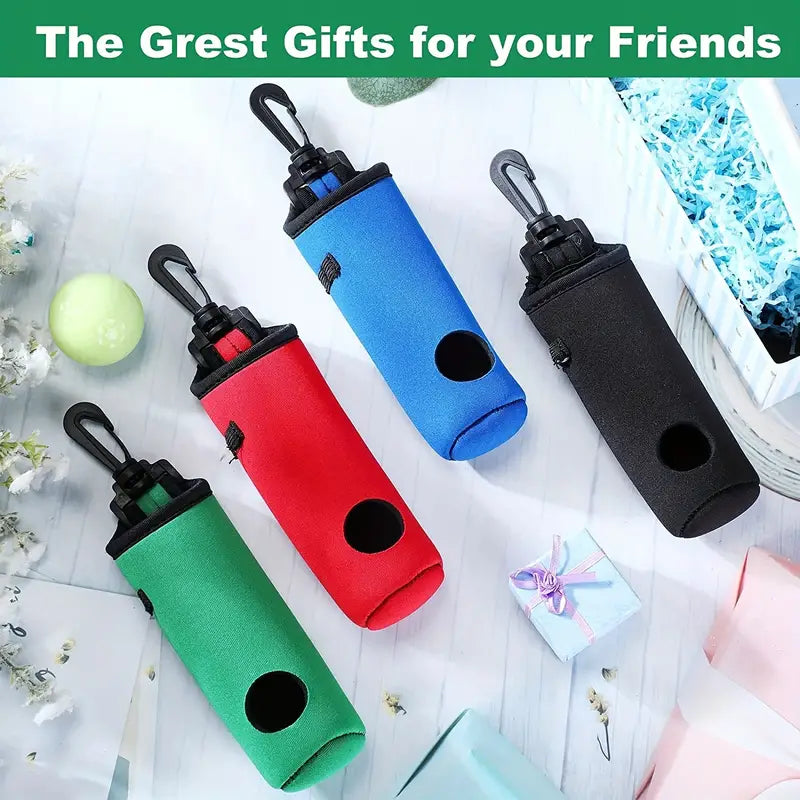 1pc Golf Tee Holder, Golf Ball Carry Bag Pouch Golf Ball Holder Keychain Belt Clip, Golf Gifts Accessories