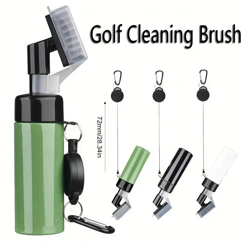 1pc Golf Cleaning Brush, Golf Club Cleaning Tool With Drawstring And Squeeze Bottle, Golf Water Brush For Women And Men