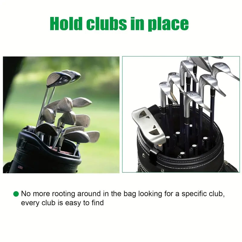 Golf Club Bag Clips: Durable Plastic Putter Clip Holder - Perfect Golf Accessory for Men & Women Golfer