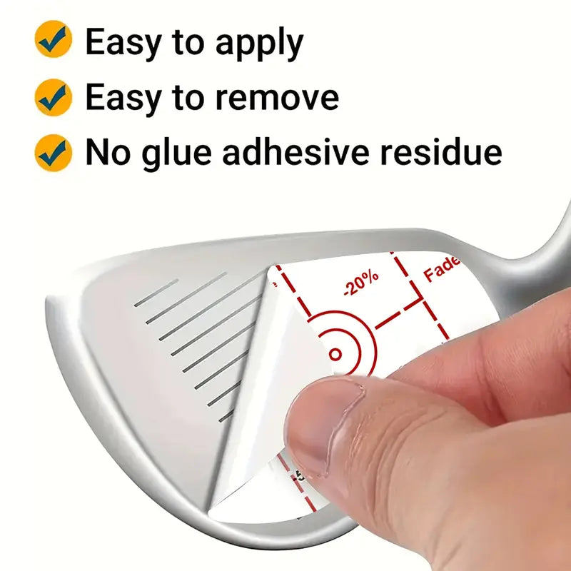 70pcs Precision Golf Impact Tape Labels for Improved Ball Striking Consistency - Sweet Spot Club Impact Stickers for Woods, Irons, and Putters - Golf Swing Trainer Aid