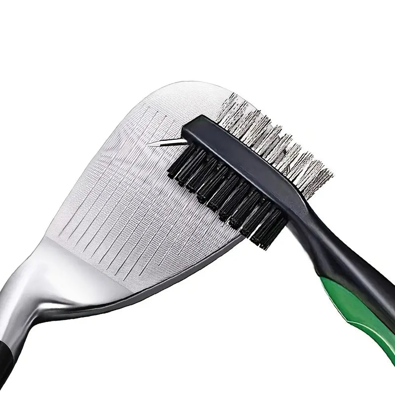 Premium Golf Club Cleaning Brush with Protective Case and Convenient Carabiner Clip - Keep Your Clubs Clean and Improve Your Game