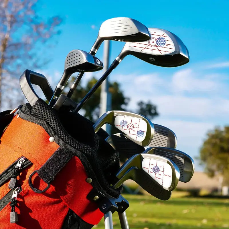 70pcs Precision Golf Impact Tape Labels for Improved Ball Striking Consistency - Sweet Spot Club Impact Stickers for Woods, Irons, and Putters - Golf Swing Trainer Aid