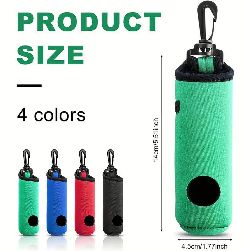 1pc Golf Tee Holder, Golf Ball Carry Bag Pouch Golf Ball Holder Keychain Belt Clip, Golf Gifts Accessories