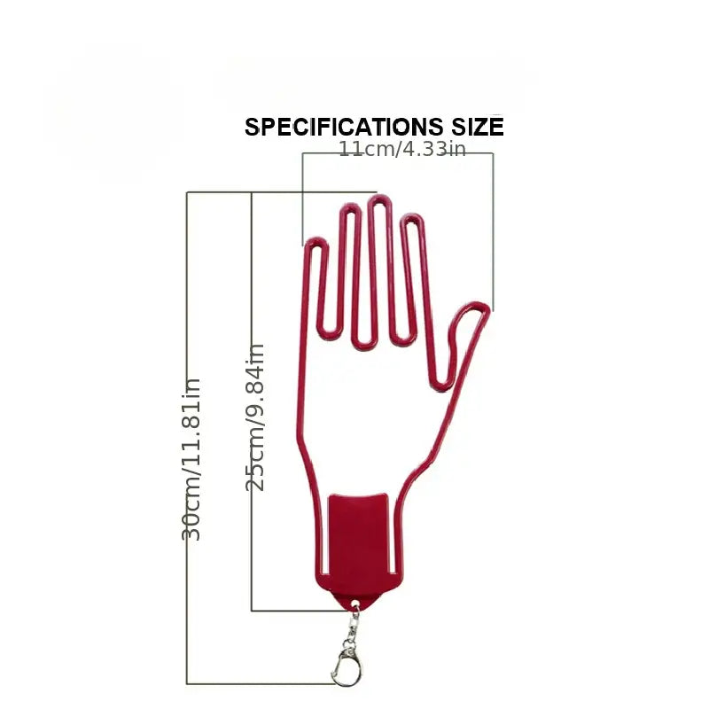1pc Golf Gloves Support Frame With Keychain: The Perfect Golf Tool Accessory!