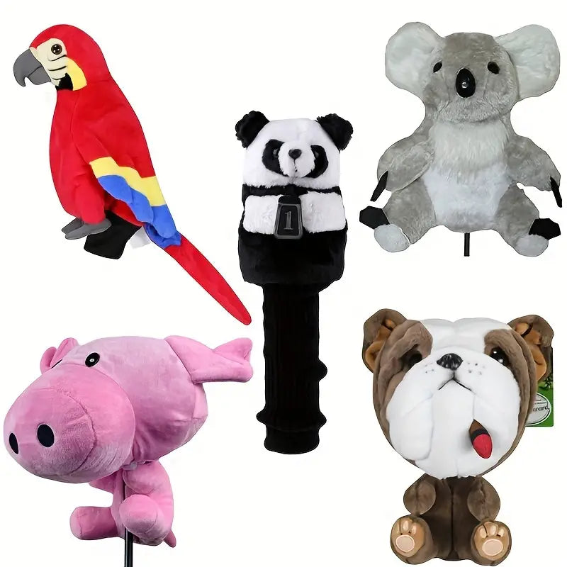 1pc Cute Cartoon Animal Golf Club Cover - Protect Your Clubs and Add Personality to Your Game