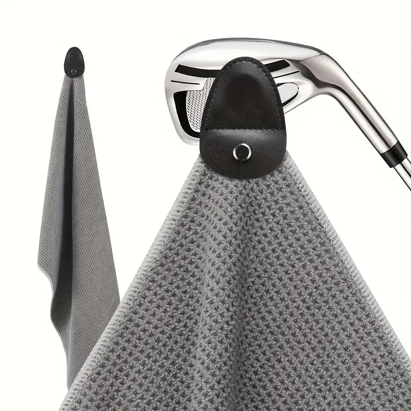 1pc Portable Microfiber Golf Towel With Removable Magnetic Clip, Multifunctional Golf Towel For Golf Lovers