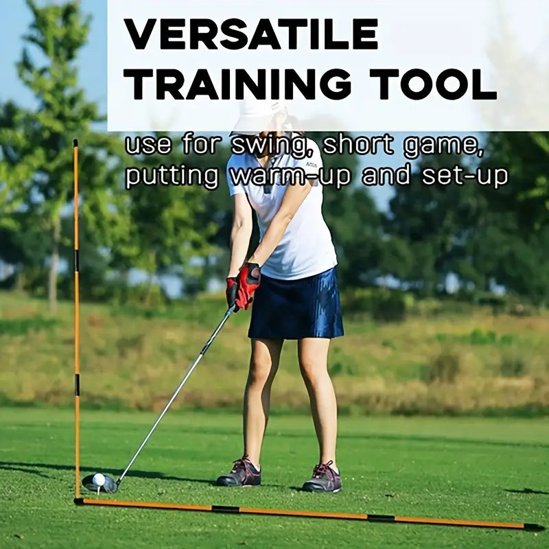 Improve Your Golf Game with Alignment Training Sticks - Perfect for Beginners and Enthusiasts