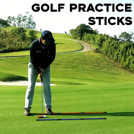 Improve Your Golf Game with Alignment Training Sticks - Perfect for Beginners and Enthusiasts