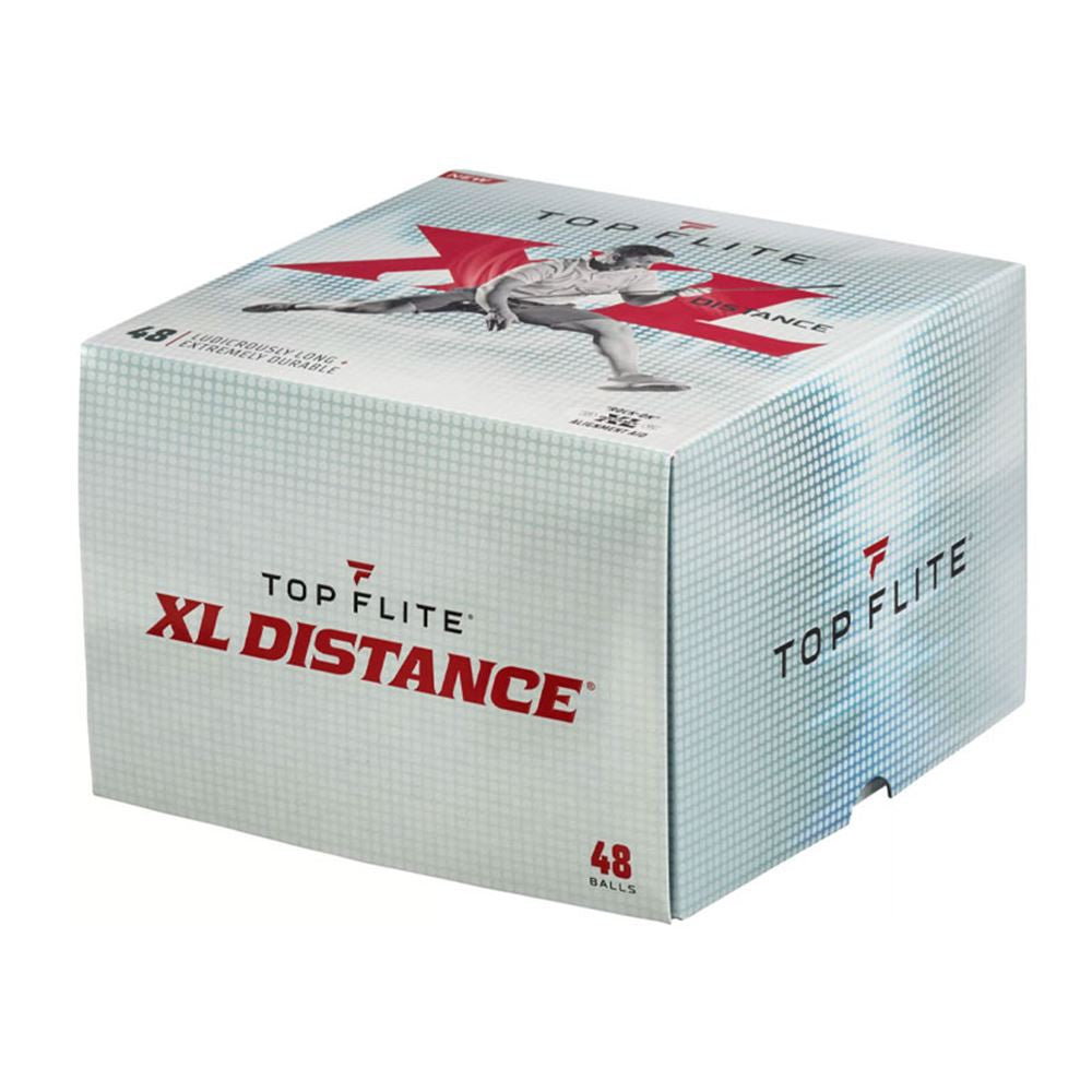 Top-Flite XL Distance Golf Balls Gloss White - 48 Pack